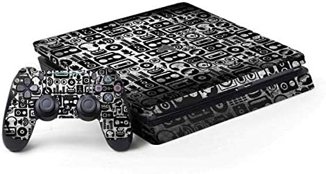 Skinit Decal Gaming Skin Compatible with PS4 Slim Bundle - Wood Guitar Design