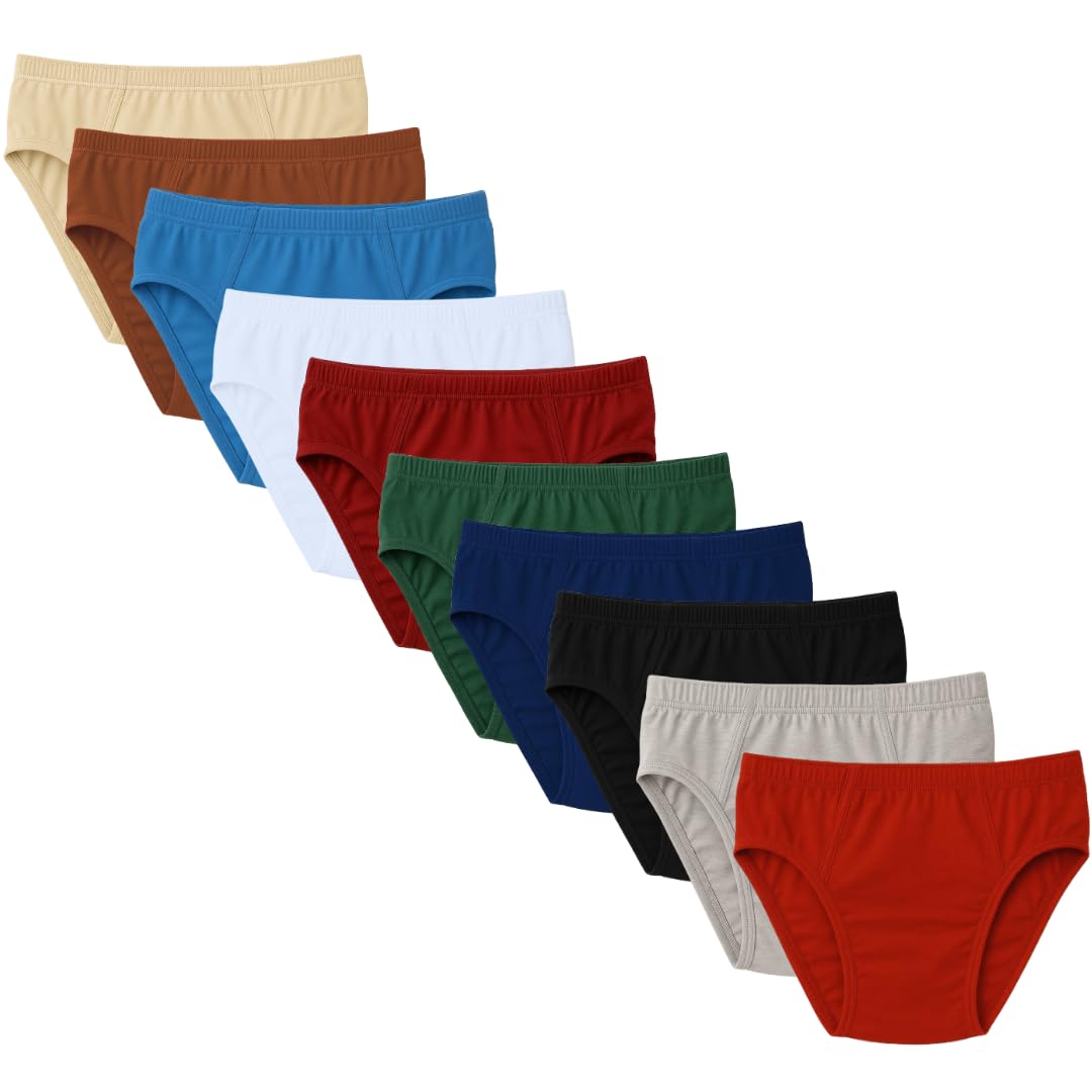 Kit 10 Cuecas Slip Masculinas Tradicional Básicas 100% Algodão Confortável Ideal para Uso Diário