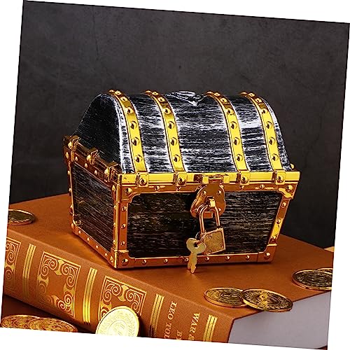 SWOOMEY Baú de tesouro infantil baú de pirata pequeno baú de tesouro Vestido para