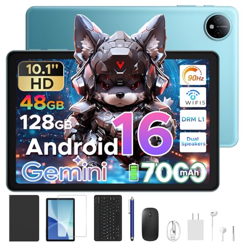 �yAndroid 16 �^�u���b�g - Gemini AI �T�|�[�g�zP10 Android 16 �^�u���b�g 10�C���`�A48GB+128GB+2TB �g���\�AGMS �F�؍ς݁A6000mAh Type-C �[�d�A1280*800 Incell IPS