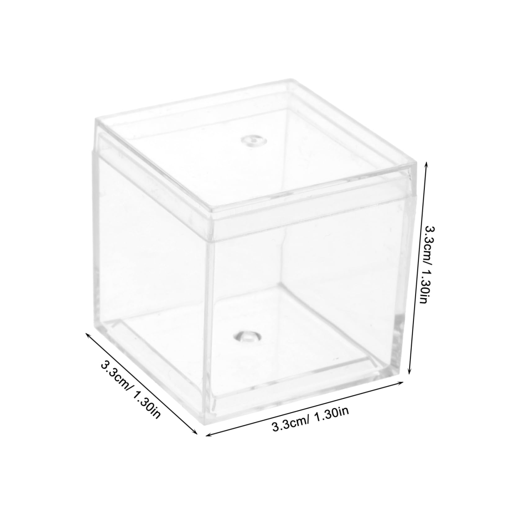 STOBAZA Organizer Box 12pcs Specimen Display Cases Mini Storage for Beads and Small Parts Plastic