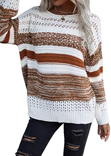 SheIn Women's Striped Drop Shoulder 