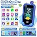 Kids Smart Phone for Boys Ages 3-8, Toy Cell Phone for Kids, Christmas Birthday Gifts for Boys, Toddler Learning Play Toy Phone with Touchscreen, Dual Camera, Game, Music, Storybook, 8GB SD Card(Blue)