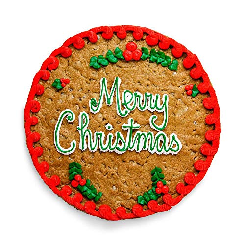 The Great Cookie 13-inch Christmas Giant Cookie Cake (Chocolate Chip)