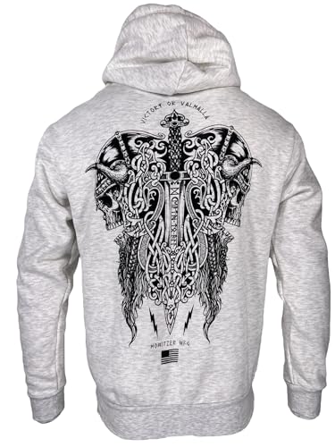 Howitzer Style Men's Viking Honor Hooded Sweatshirt Military Grunt MFG