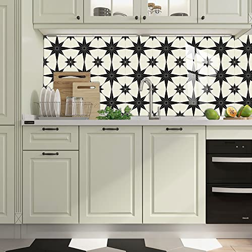 25 Pcs Moroccan Style Tile Sticker, 4X4 Inch(10X10Cm) Traditional Diy Murals, Tile Waterproof Oil Proof Removable Decals For Bathroom & Kitchen Backsplash (Ds-01)) #TOP4