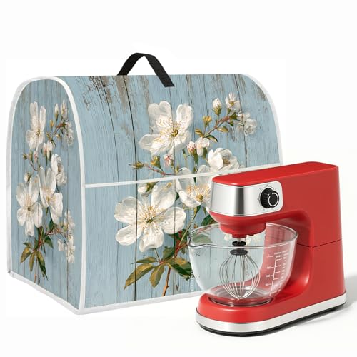 seewan Stand Mixer Dust Cover with Handle & Pocket, Large 6-8 Qt Appliance Protector for Kitchen, Durable & Easy to Clean, Floral Farmhouse Vintage Design