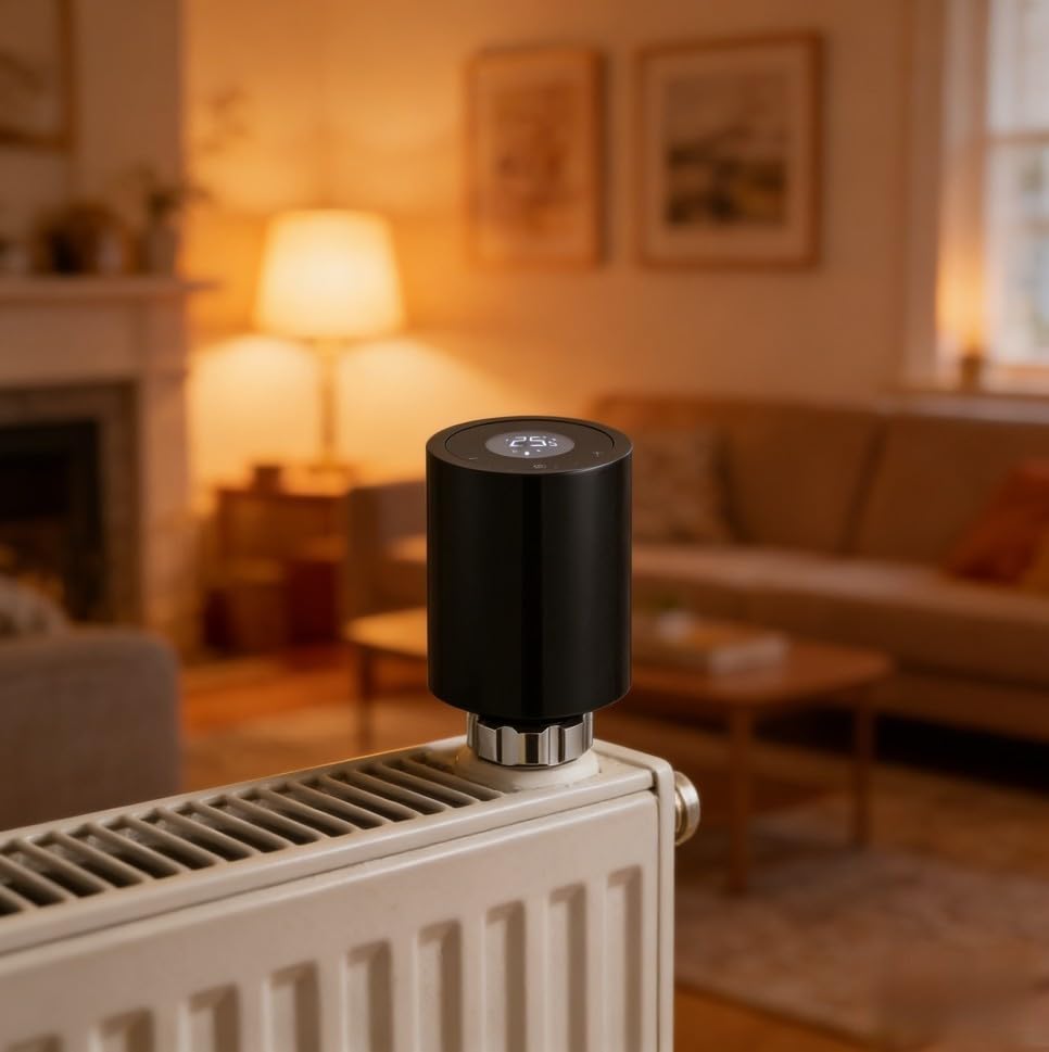 Tête de thermostat pour zigbee avec contrôle température CVC précis
