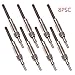 Diesel Glowplugs Glow Plugs Replacement for Ford 1988-1994 IDI (Indirect injection) 7.3 7.3L F350 F250 E250 E350 (Set of 8) F2TZ12A342A Replacement for Motorcraft ZD9