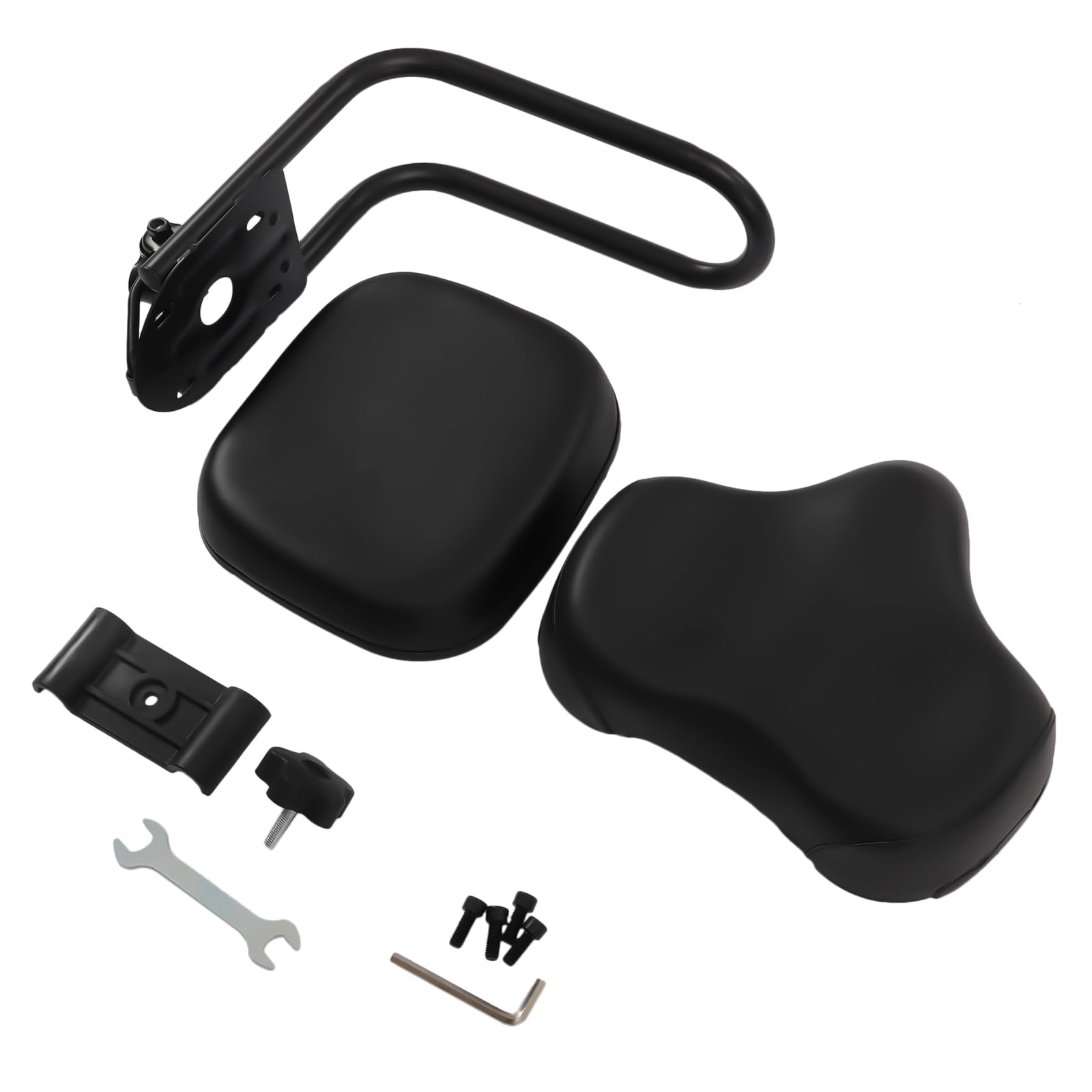 AlveyTech Bike Saddle Seat with Backrest - Wide Soft Comfort