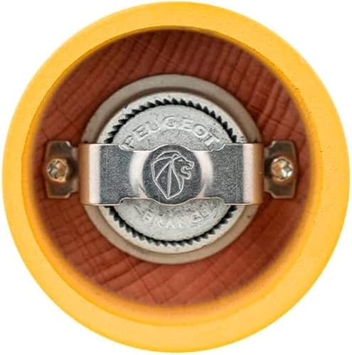 Miniatura 2 de Peugeot Bistro - Molinillo de pimienta manual de 4 pulgadas, grosor ajustable, molienda de acero inoxidable, prellenado con granos de pimienta