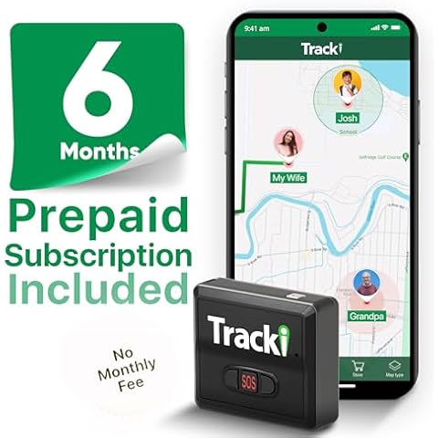 Tracki GPS Tracker for Vehicles No Monthly fee, USA Made Tech. 4G LTE Car GPS Tracking Device. Unlimited Distance, US & Worldwide. Small Portable Real time Mini Magnetic. with 6 Months Subscription Cover