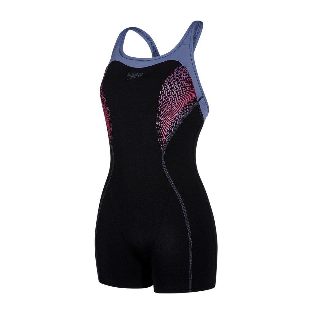 Speedo Women's Fit Legsuit Kickback Swimsuit
