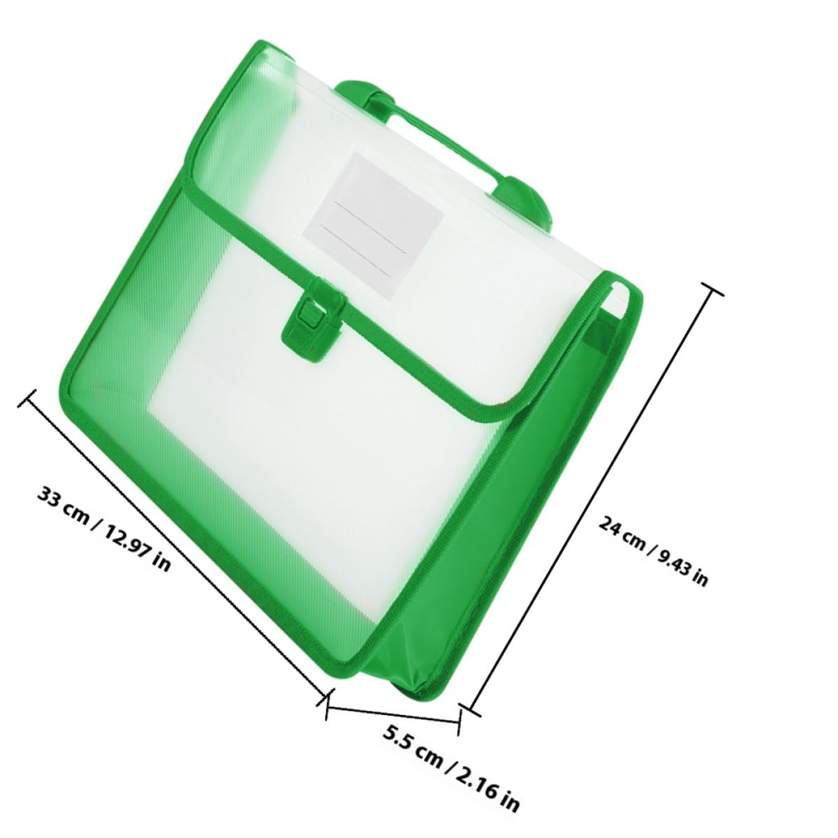 5pezzi Borsa Documenti con Fibbia Organizer Portatile in Pp Resistente e Capiente per Ufficio Scuola e Lavoro