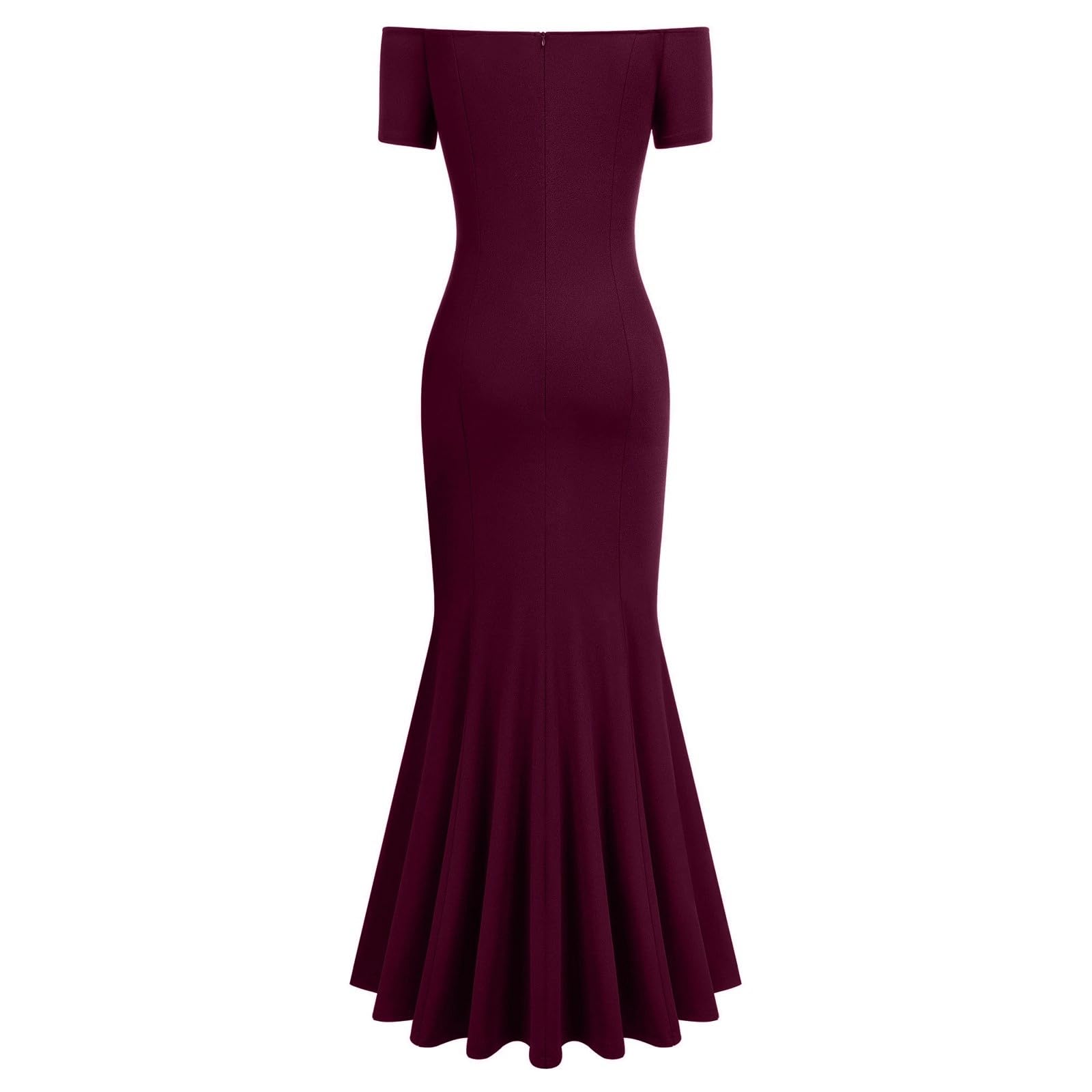 Générique Robe Longue Femme Cocktail Casual Soirée Chic Habillée Élégante Fendue Col V Manches Longues Moulante Soirée Cérémonie Mariage Nouveauté Mode A94