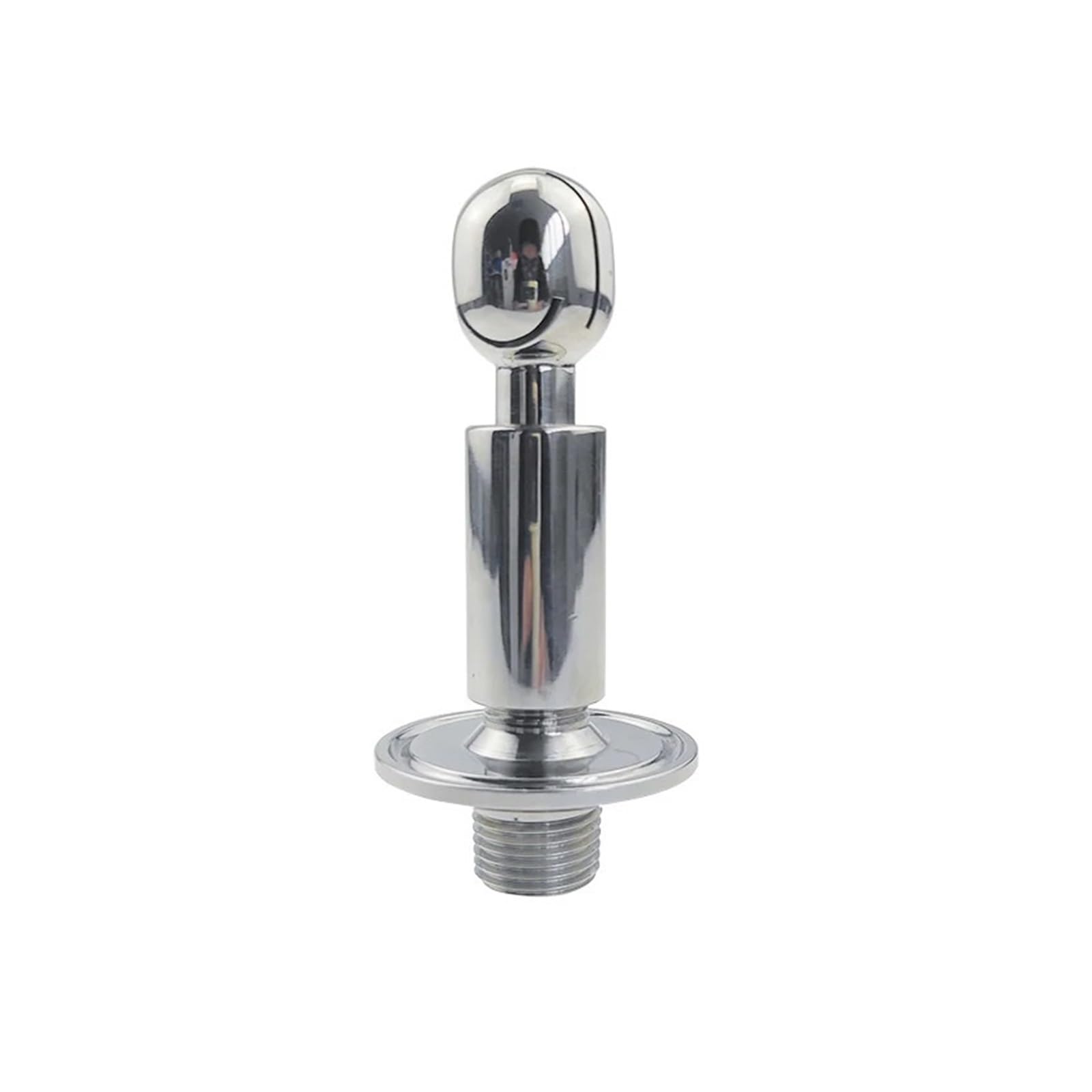 1.5" Tri Clamp x 1/2" NPT Male Rotating 360 Degree Spray BallSanitary CIP Cleaning Rotating Spray Ball