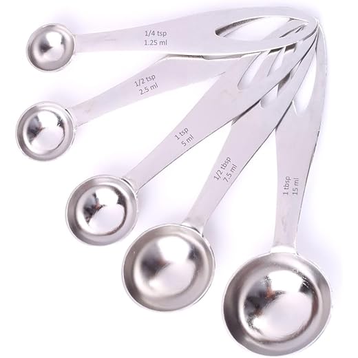 Wonderchef Ambrosia Stainless Steel Measuring Spoons with 5