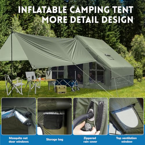 Carpa Inflable para Camping 4 Personas 4 Temporadas miniatura 3