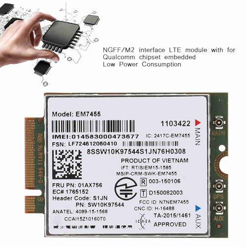 Módulo 4G LTE WWAN Tarjeta de Red para T460 T460p T460s UMTS/HSDPA/HSPA+ 300Mbps NGFF/M2 miniatura 2