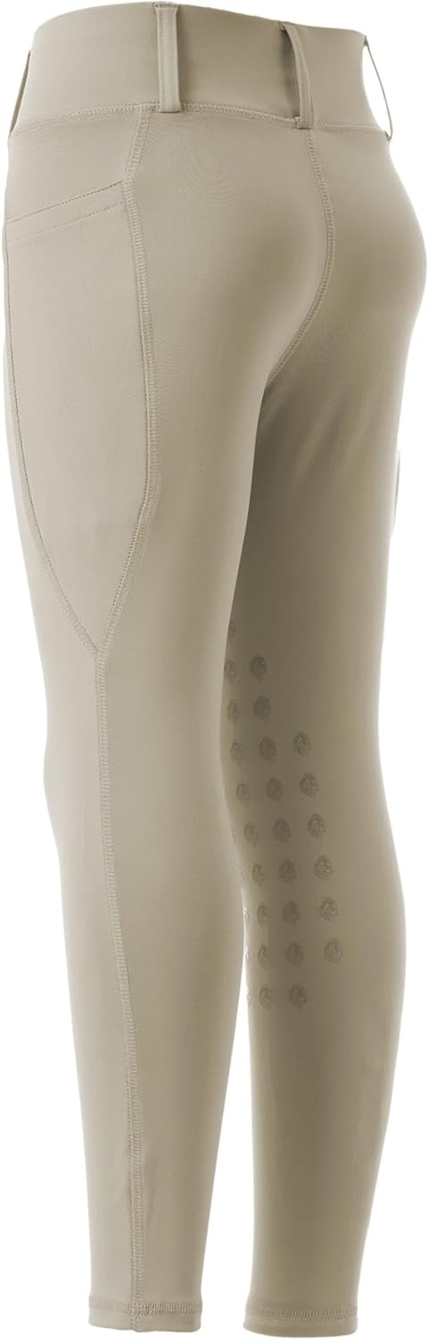 Equinavia Classic Kids Silicone Knee Patch Riding Pants, Breeches, Unisex Tights, Girls, Boys
