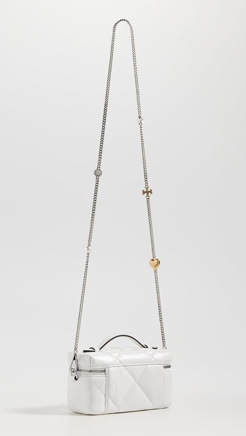 Tory Burch Women's Kira Diamond Quilt Distressed Charm East Bag - Image 3