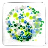 4 ounces of top quality coarse frit blend, fully compatible with fusible COE 90/Bullseye glasses Colors reminiscent of a tranquil spring day; soothing greens with a touch of pink and blue wildflowers. This mix contains Copper-Bearing colors. Coarse f...