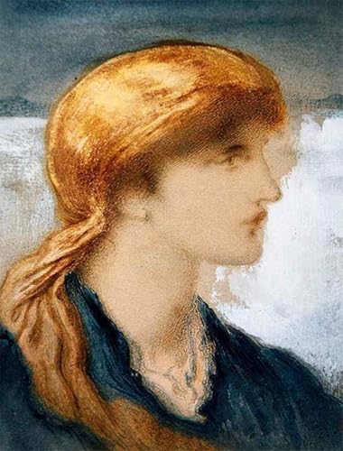 Toile murale tête de fille de Siméon 60x90cm poster artistique art moderne