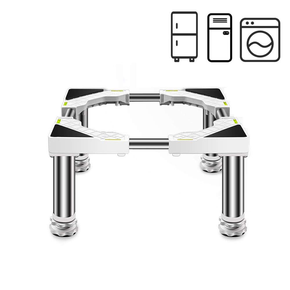 Base antivibración para lavadora – Soporte ajustable para refrigerador, extensible de 45 a 65 cm, para secadora, lavadora, refrigerador y congelador(4 Feet,14-17cm)