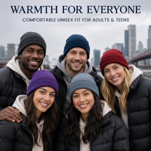 Image of Yacht & Smith Winter Beanies & Gloves For Men & Women, Warm Thermal Cold Resistant Bulk Packs