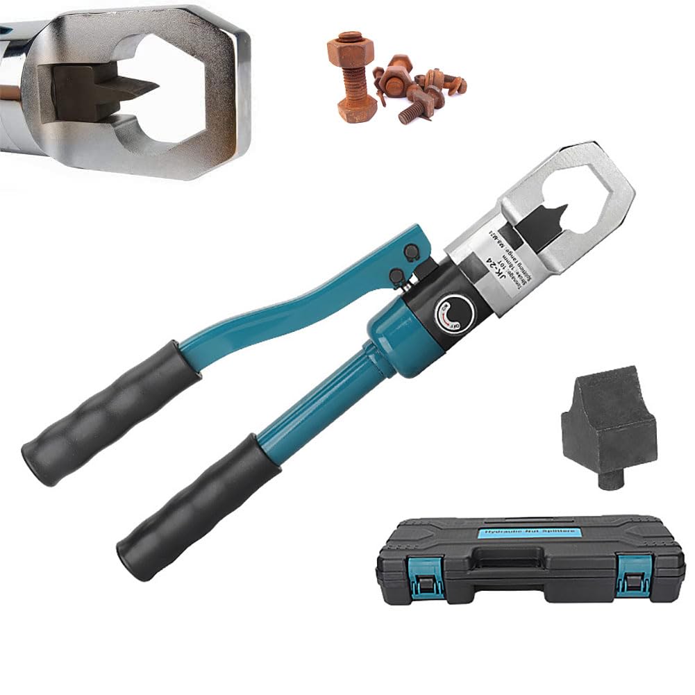 Narzędzia do rozłupywania nakrętek, hydrauliczny przecinak do nakrętek, zakres cięcia: M8-M24/M8-M27/M10-M30, zintegrowany przecinak do nakrętek do usuwania rdzy nakrętek śrubowych Jk-24
