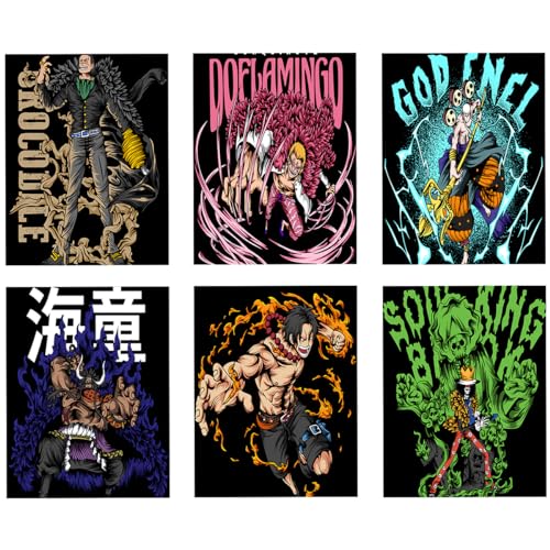 Image of Fobterm one piece posters postcard size merch anime with peel and stick tissue tape - Luffy wanted poster - One piece anime new