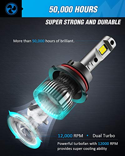 Nilight 9004 Led Headlight Bulbs,9004/Hb1 Hi/Lo Beam Led Headlight Bulb 6500K 9004 Led Bulb Cool White Ip67 #TOP5