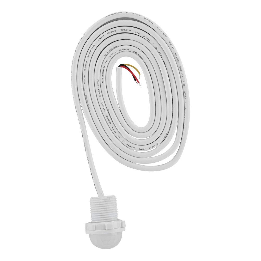 INFRARED SENSOR SWITCH HIGH SENSITIVITY AUTOMATIC MOTION DETECTION LIGHTWEIGHT SMALL SIZE DC5-24V WHITE PVC 1.4INCH LENGTH 4-5M SENSOR DISTANCE 120° SENSOR ANGLE 15S DELAY
