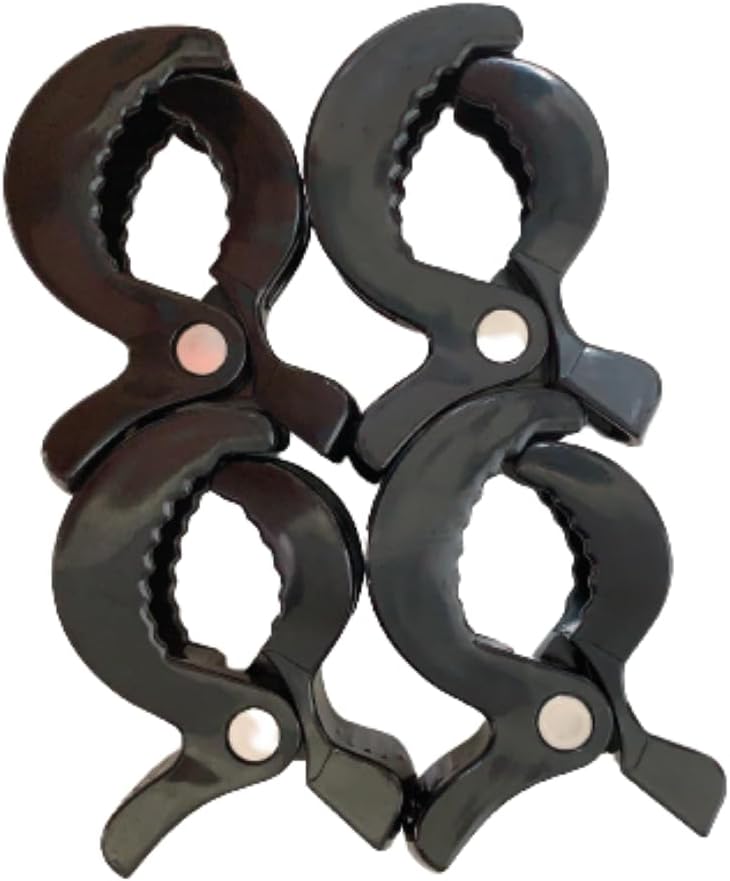 4PCS Stroller Pendant Clips Stroller Toy Clips Sunshade Fixed Clips Plastic Universal Clips Blanket Clips Stroller Clips and Other Accessories