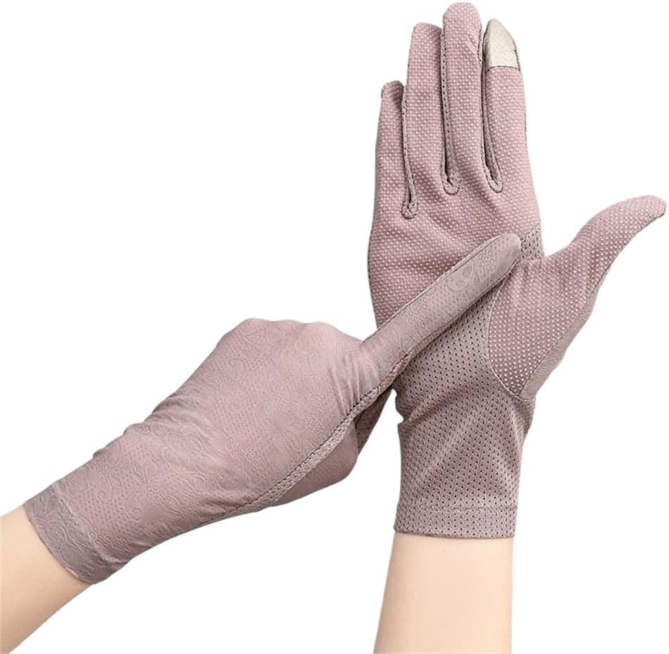 Sunscreen Gloves for Women's Thin Cycling lace Touch Screen