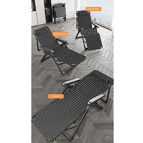 Chaise pliable multiposition et lit de soleil avec dossier réglable confortable - 2