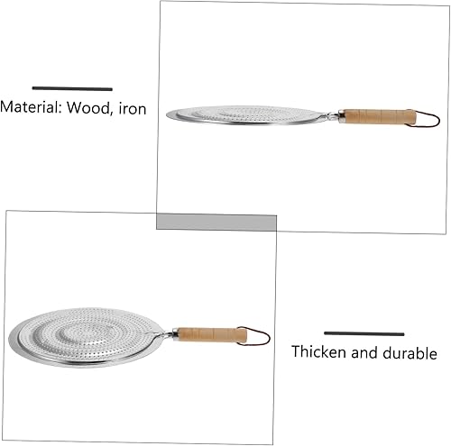 Miniatura 5 de 2 almohadillas aislantes para cocinar con mango de madera para máquina de café expreso y uso de mesa para proteger superficies de utensilios de