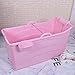 Produktbild Erwachsene Falten Badewanne, bewegliche Plastik Badewanne, ungedeckte Bad Hygieneprodukte, Babypool,Pink