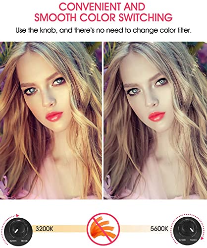 LED-Ringlicht-Kit, dimmbares Selfie-Ringlicht, verstellbare Halterung und Handyhalter, geeignet für Video, Foto, Kamera – Bild 6