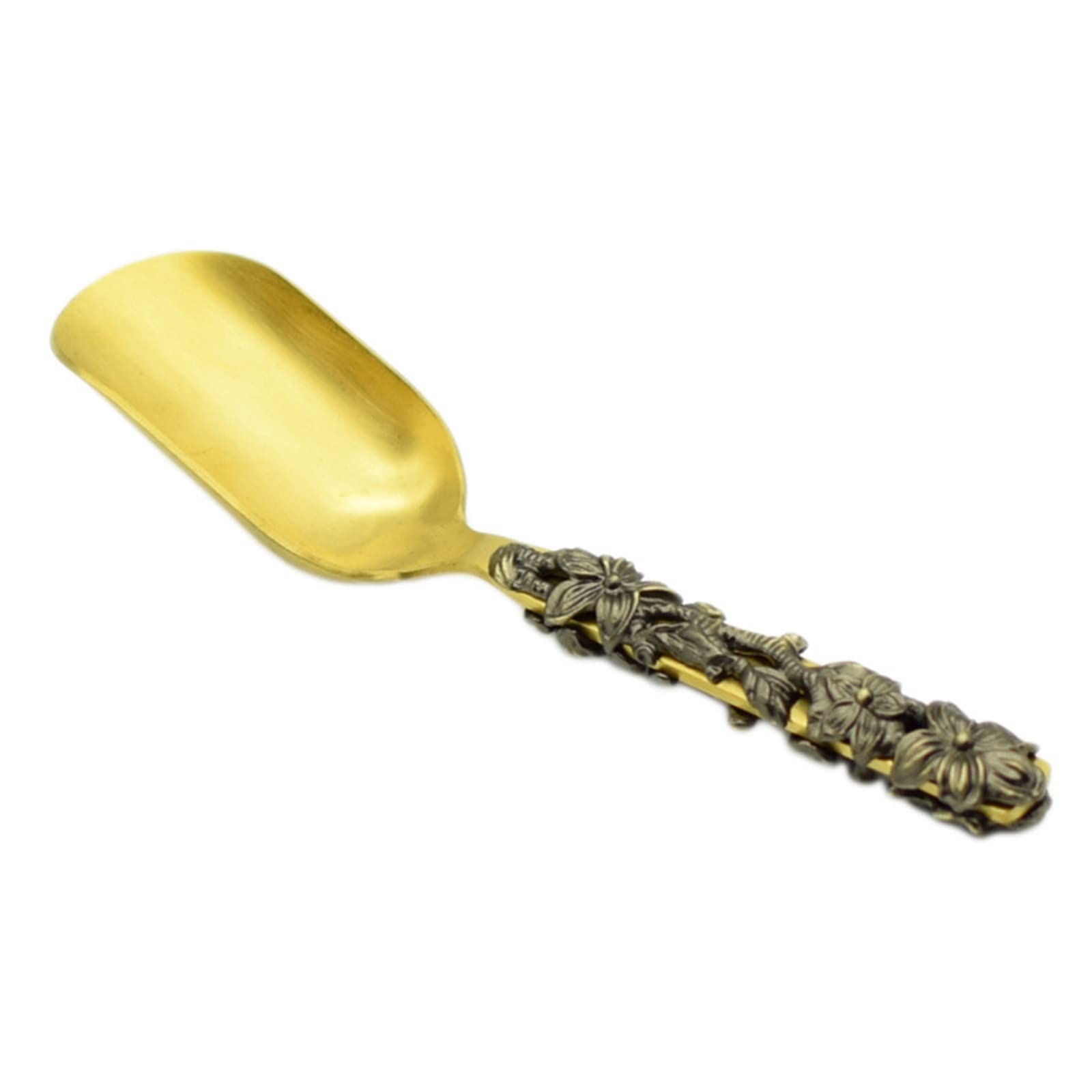 Cuillères en alliage et spatules dorées pour votre pause café et thé