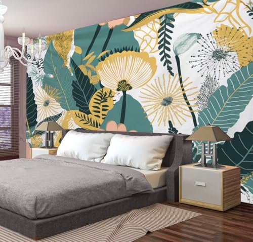 Tapiz de jungla botánica de 150x230cm: transforma una pared aburrida en un bosque 3