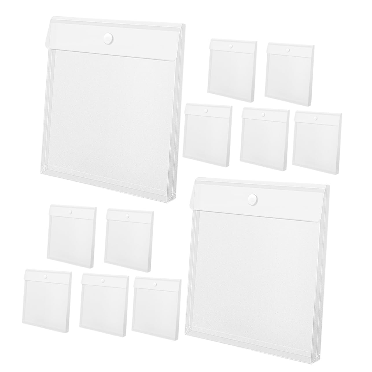 KALLORY 12 Pack Paper Storage Bag Scrapbook File Organizer Craft Paper Storage Photo Organizer Envelopes Pp Material