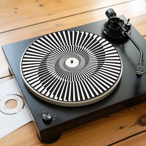 Hypnotique Tapis en Feutrine pour Platine Vinyle avec Illusion d’Optique psychédélique |...