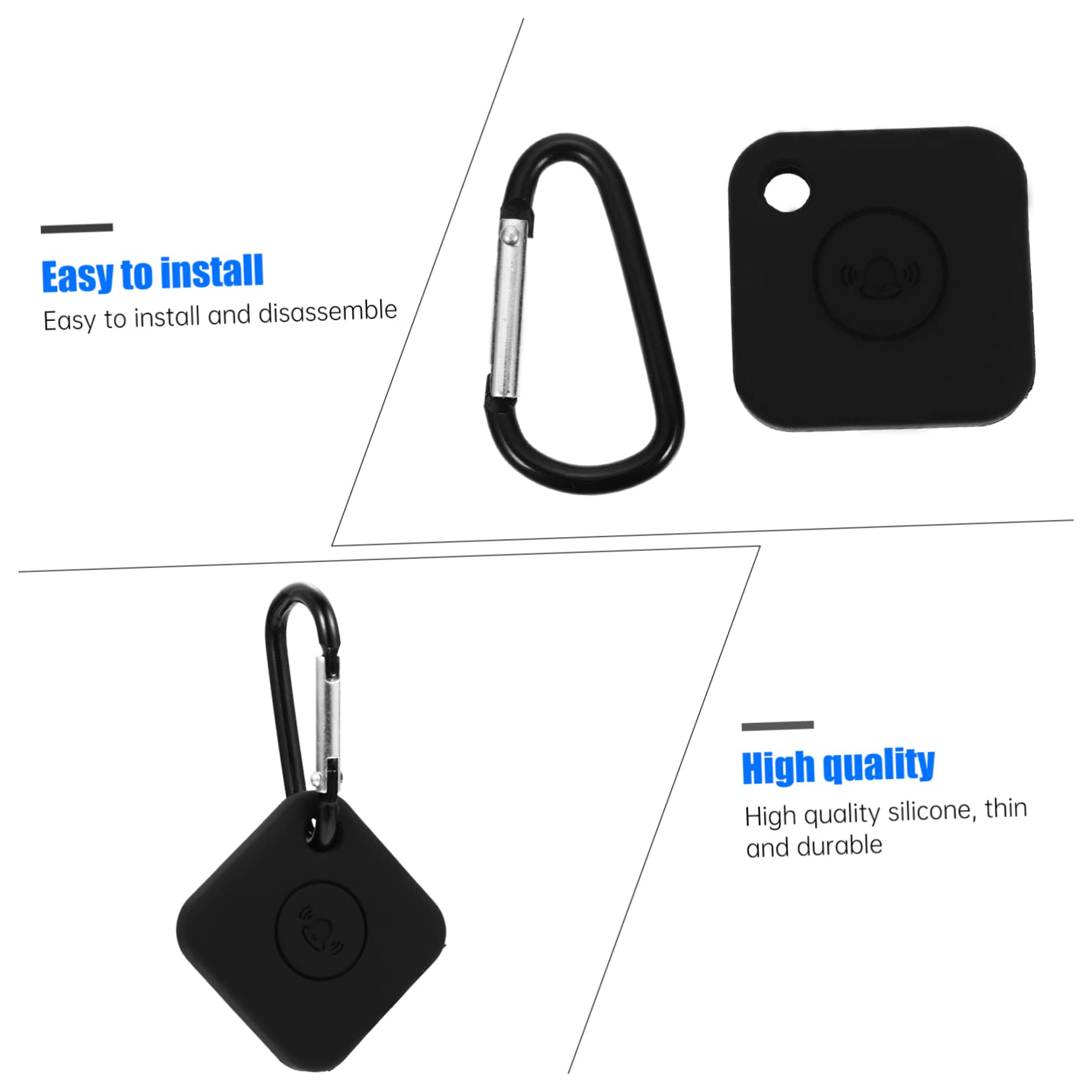 BRIGHTFUFU Tile Mate Compatible Case Keychain Silicone Cover Tracer Protective Scratch Resistant Easy Clean