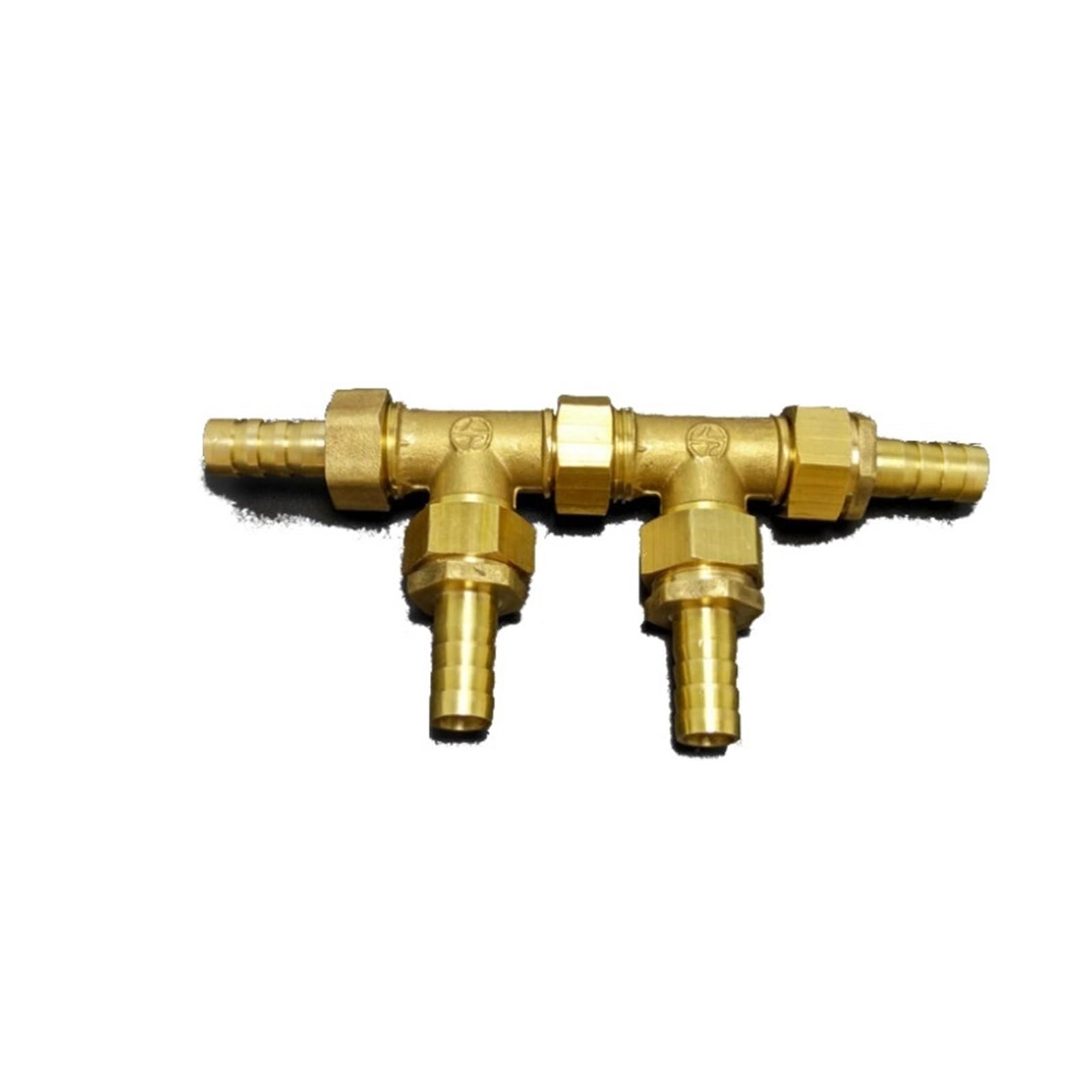 SSIMOO Distribuidor de agua de latón forjado, colector de distribución de calor for aceite, agua, Gas, Control de derivación, lavado de coche, 4 vías, 5 vías, 2/3 ramas kindly (Color : 5 way, Size :