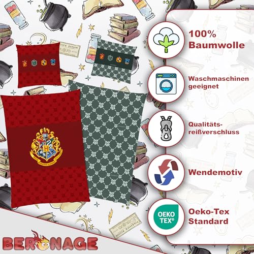 Juego de ropa de cama infantil Harry Potter 135x200 algodón reversible 4
