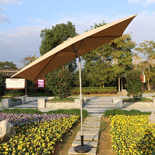 Parasol rectangulaire de jardin inclinable à manivelle pour bloquer le soleil sur la terrasse - 7