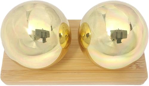 Top Chi Bolas de latón para terapia de manos ejercicio y alivio del estrés tamaño grande 20in