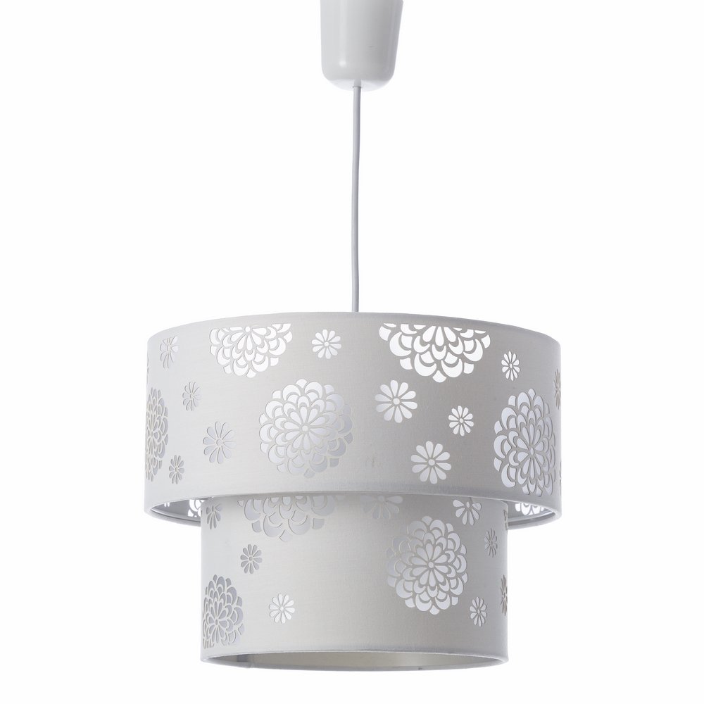 Modern white polyester ceiling lamp for living room Fantasy - LOLAhome