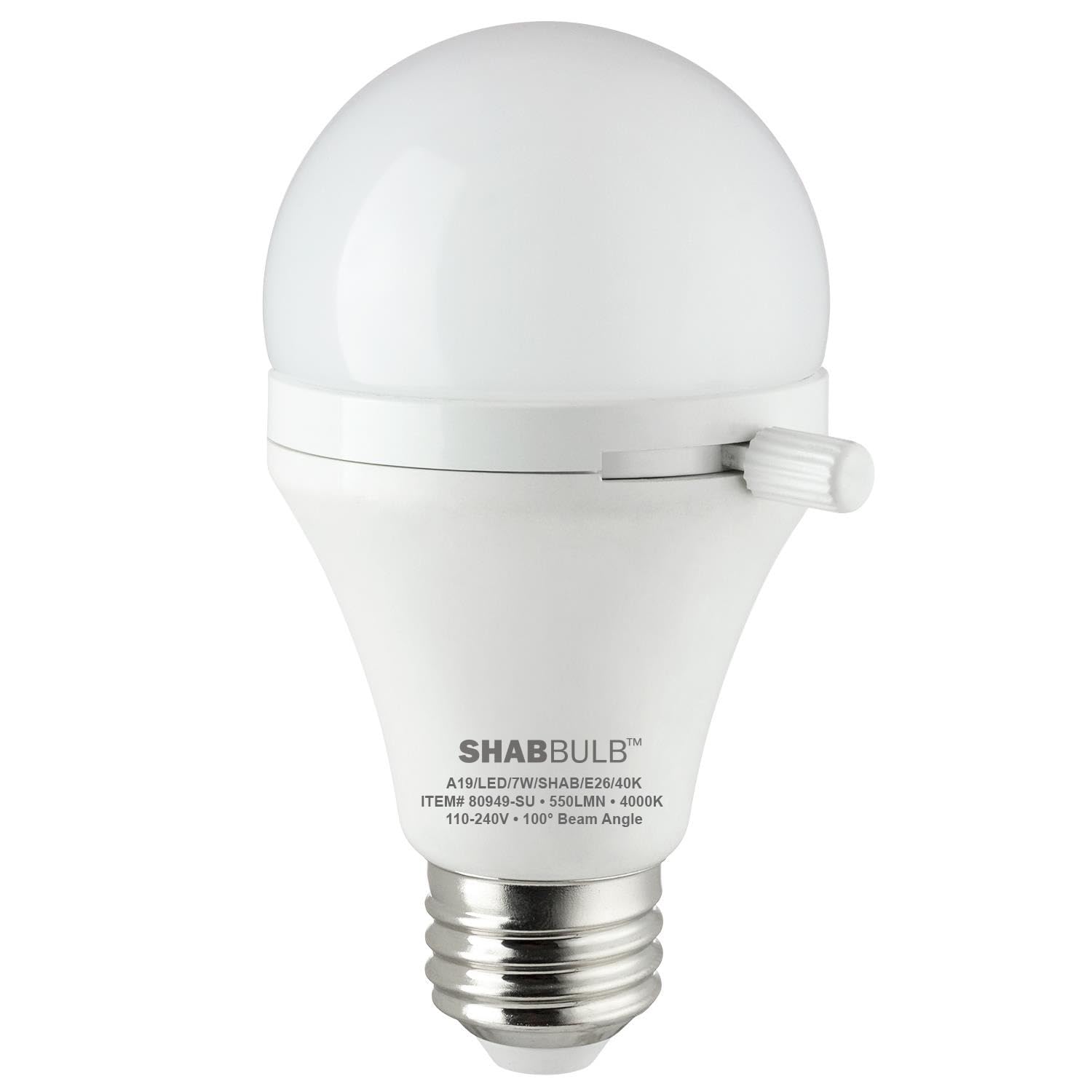 Sunlite ShabBulb, Shabbat Permissible LED Light Bulb, 7 Watt (40